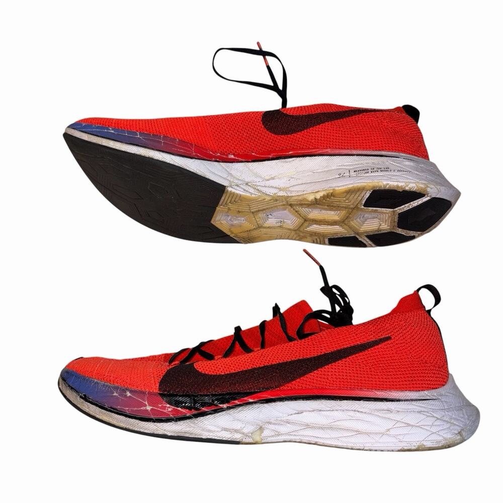 Nike Vaporfly 4% Flyknit Mo Farah Bright Crimson Mens 12.5 Running Shoes AJ3857-